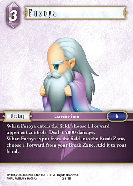 (116) Final Fantasy TCG Opus II Single: Fusoya (2-116) Holo Rare