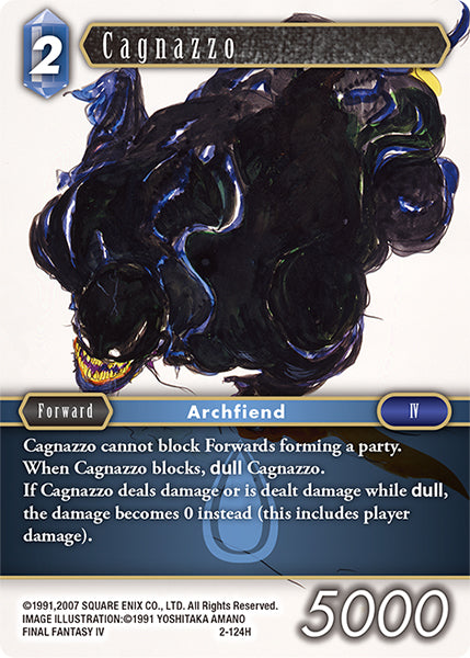 (124) Final Fantasy TCG Opus II Single: Cagnazzo (2-124) Holo Hero
