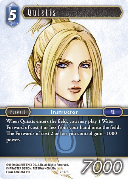 (127) Final Fantasy TCG Opus II Single: Quistis (2-127) Holo Rare