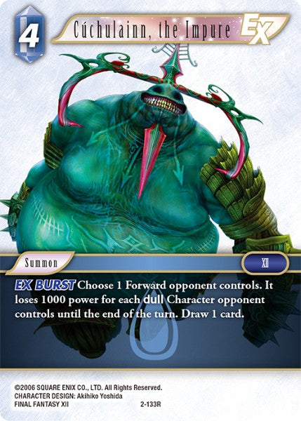 (133) Final Fantasy TCG Opus II Single: Cúchulainn, the Impure (2-133) Holo Rare