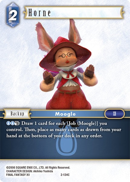 (134) Final Fantasy TCG Opus II Single: Horne (2-134) Holo Common