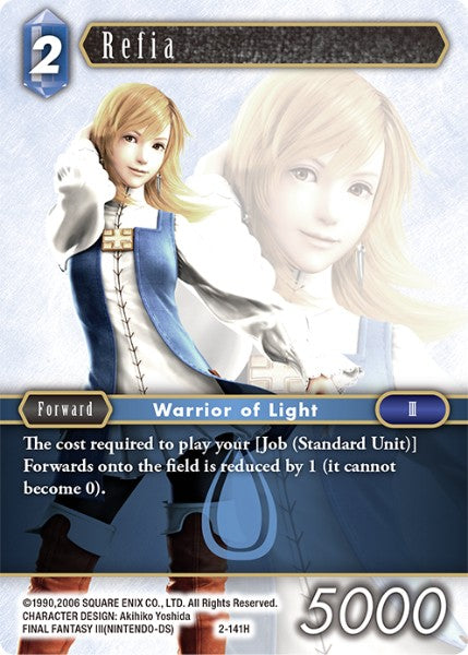(141) Final Fantasy TCG Opus II Single: Refia (2-141) Holo Hero
