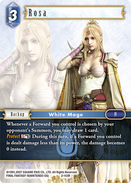 (143) Final Fantasy TCG Opus II Single: Rosa (2-143)  Rare