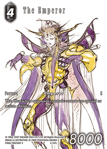 (147) Final Fantasy TCG Opus II Single: The Emperor (2-147) (V.1) Holo Legend
