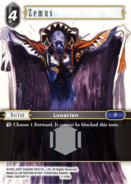 (148) Final Fantasy TCG Opus II Single: Zemus (2-148) Holo Hero
