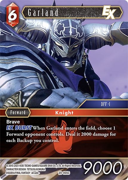 (005) Final Fantasy TCG Dawn of Heroes Single: Garland (20-005) Holo Common
