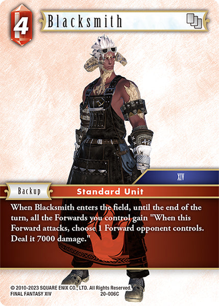 (006) Final Fantasy TCG Dawn of Heroes Single: Blacksmith (20-006) Holo Common