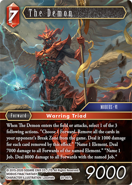 (007) Final Fantasy TCG Dawn of Heroes Single: The Demon (20-007) Holo Legend
