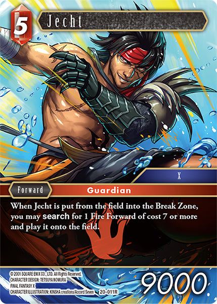 (011) Final Fantasy TCG Dawn of Heroes Single: Jecht (20-011) (V.1) Holo Rare