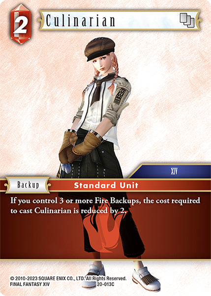 (013) Final Fantasy TCG Dawn of Heroes Single: Culinarian (20-013) Holo Common