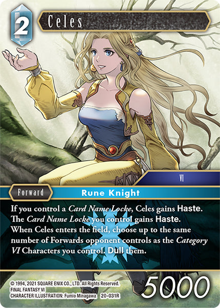 (031) Final Fantasy TCG Dawn of Heroes Single: Celes (20-031) (V.1)  Rare