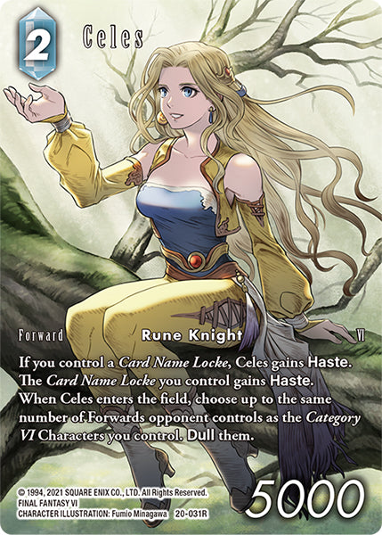 (031) Final Fantasy TCG Dawn of Heroes Single: Celes (20-031) (V.2) Holo Rare