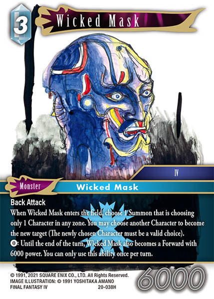 (038) Final Fantasy TCG Dawn of Heroes Single: Wicked Mask (20-038)  Hero