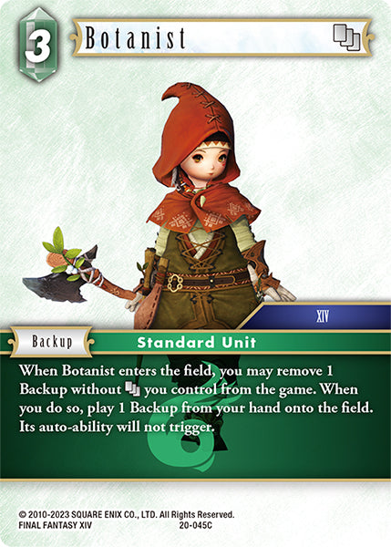 (045) Final Fantasy TCG Dawn of Heroes Single: Botanist (20-045) Holo Common