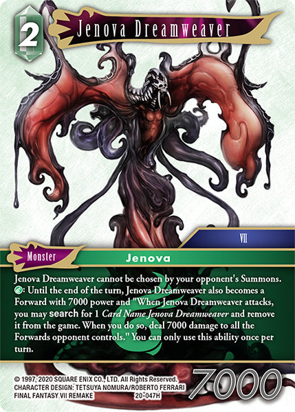 (047) Final Fantasy TCG Dawn of Heroes Single: Jenova Dreamweaver (20-047) Holo Hero