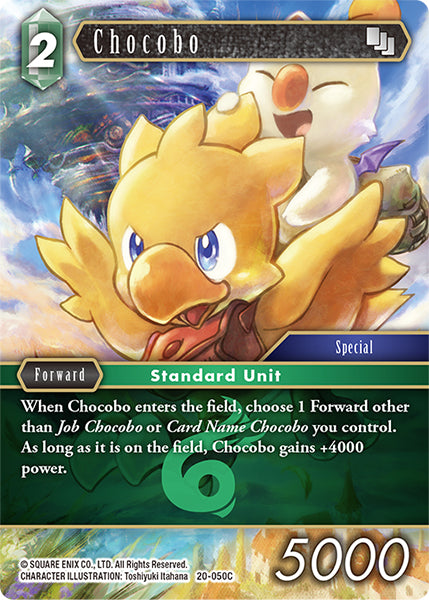 (050) Final Fantasy TCG Dawn of Heroes Single: Chocobo (20-050) (V.1) Holo Common