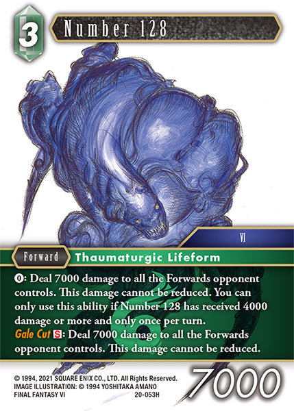 (053) Final Fantasy TCG Dawn of Heroes Single: Number 128 (20-053) Holo Hero