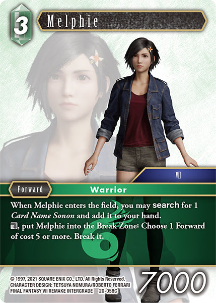(058) Final Fantasy TCG Dawn of Heroes Single: Melphie (20-058)  Common