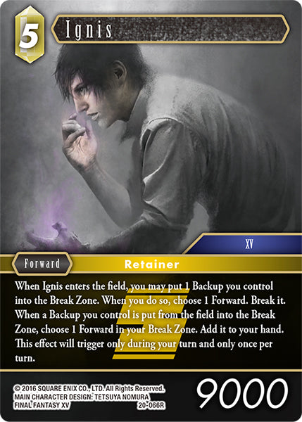 (066) Final Fantasy TCG Dawn of Heroes Single: Ignis (20-066) Holo Rare