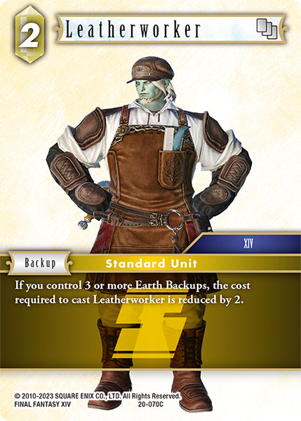 (070) Final Fantasy TCG Dawn of Heroes Single: Leatherworker (20-070)  Common