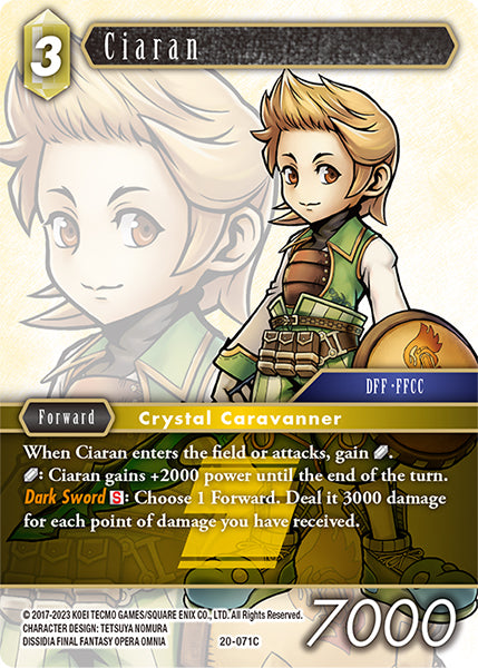 (071) Final Fantasy TCG Dawn of Heroes Single: Ciaran (20-071)  Common
