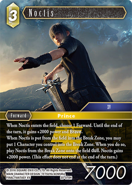 (078) Final Fantasy TCG Dawn of Heroes Single: Noctis (20-078) Holo Hero