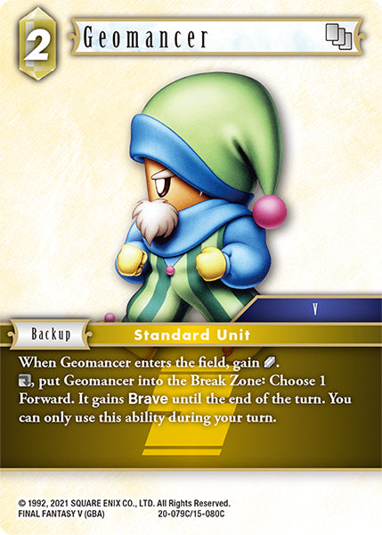 (079) Final Fantasy TCG Dawn of Heroes Single: Geomancer (20-079) Holo Common