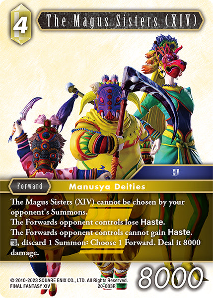 (083) Final Fantasy TCG Dawn of Heroes Single: The Magus Sisters (XIV) (20-083) Holo Rare