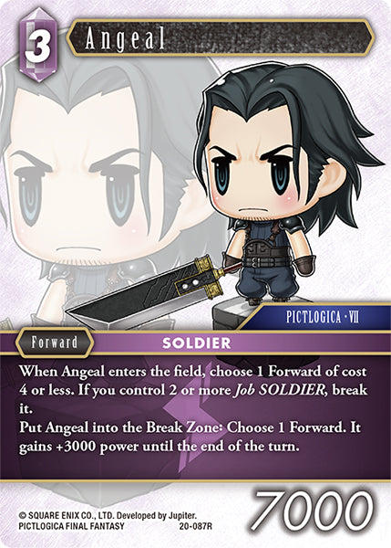 (087) Final Fantasy TCG Dawn of Heroes Single: Angeal (20-087) Holo Rare