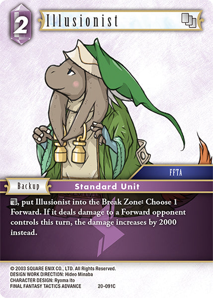 (091) Final Fantasy TCG Dawn of Heroes Single: Illusionist (20-091)  Common