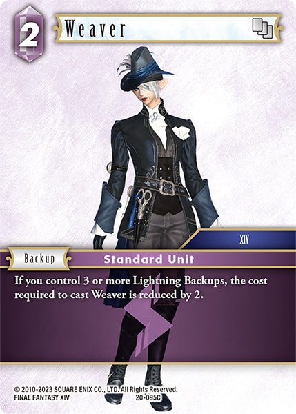 (095) Final Fantasy TCG Dawn of Heroes Single: Weaver (20-095) Holo Common