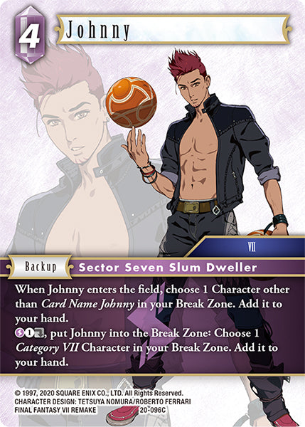 (096) Final Fantasy TCG Dawn of Heroes Single: Johnny (20-096) Holo Common