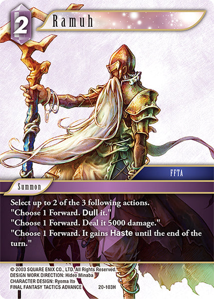 (103) Final Fantasy TCG Dawn of Heroes Single: Ramuh (20-103) Holo Hero