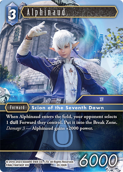 (106) Final Fantasy TCG Dawn of Heroes Single: Alphinaud (20-106) Holo Rare