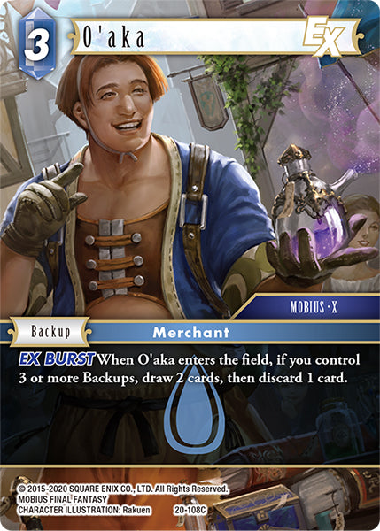 (108) Final Fantasy TCG Dawn of Heroes Single: O'aka (20-108) Holo Common
