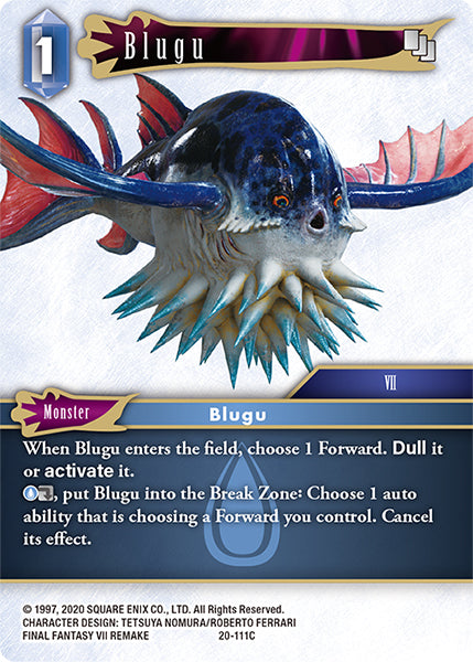 (111) Final Fantasy TCG Dawn of Heroes Single: Blugu (20-111) Holo Common