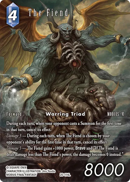 (20-114) Final Fantasy TCG Gunslinger in the Abyss Single: The Fiend (20-114) (V.2)  Legend