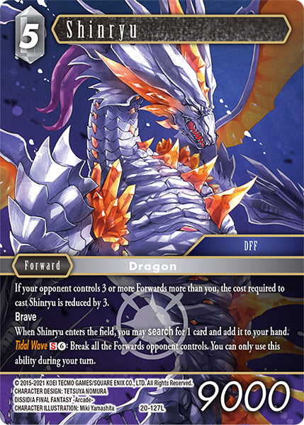 (127) Final Fantasy TCG Dawn of Heroes Single: Shinryu (20-127) (V.1) Holo Legend