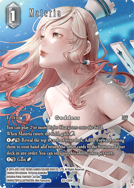 (128) Final Fantasy TCG Dawn of Heroes Single: Materia (20-128) (V.2) Holo Hero