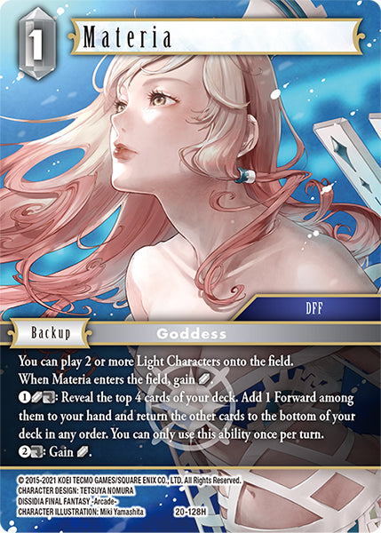 (128) Final Fantasy TCG Dawn of Heroes Single: Materia (20-128) (V.1) Holo Hero