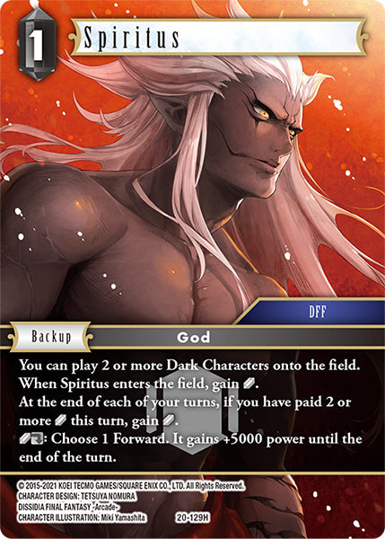 (129) Final Fantasy TCG Dawn of Heroes Single: Spiritus (20-129) (V.1)  Hero
