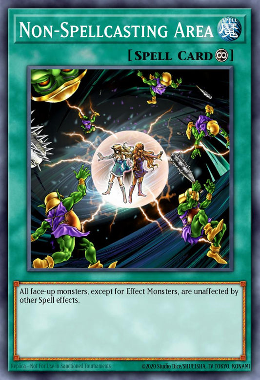 (043) YuGiOh TCG DCR: Dark Crisis Single: Non-Spellcasting Area (V.1 - Common)  Common