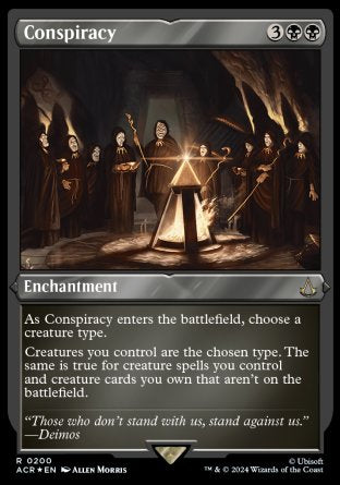 (200) Magic The Gathering Universes Beyond: Assassin's Creed: Extras Single: Conspiracy (V.2)  Holo Rare