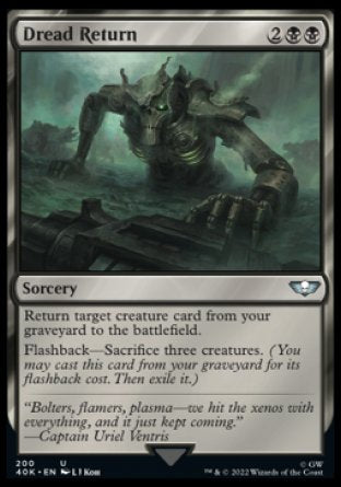 (200) Magic The Gathering Universes Beyond: Warhammer 40000 Single: Dread Return Holo Uncommon