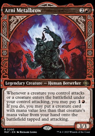 (200) Magic The Gathering March of the Machine: The Aftermath: Extras Single: Arni Metalbrow (V.4) Holo Rare