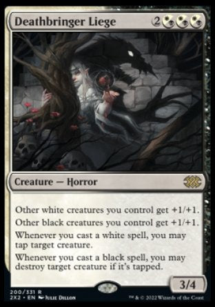 (200) Magic The Gathering Double Masters 2022 Single: Deathbringer Liege  Rare