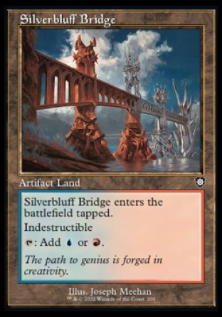 (200) Magic The Gathering Commander: The Brothers' War Single: Silverbluff Bridge  Common