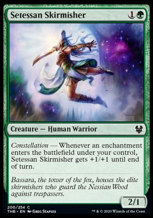 (200/254) Magic The Gathering Theros Beyond Death Single: Setessan Skirmisher  Common