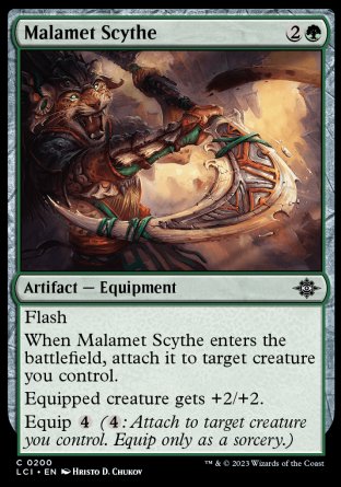 (200) Magic The Gathering The Lost Caverns of Ixalan Single: Malamet Scythe  Common