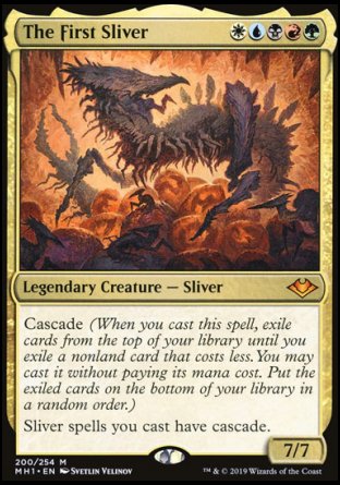 (200/254) Magic The Gathering Modern Horizons Single: The First Sliver  Mythic